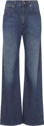 Brunello Cucinelli Blue Flared Jeans
