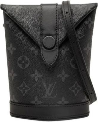 Louis Vuitton Pre-owned Monogram Eclipse Bucket Bag - - Pre-owned - Uomo - Nero - ONE SIZE