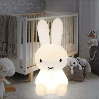OEM L&aacute;mpara De Noche Infantil Con Forma De Conejo, T&aacute;ctil, Recargable Por Usb, Con Temporizador, Luz Nocturna Para Ni&ntilde;os, L&aacute;mpara Decorativa