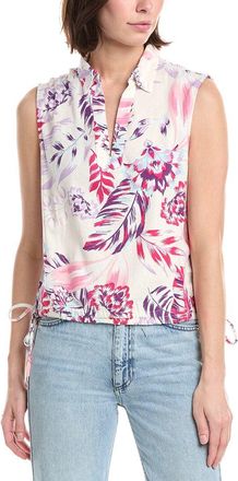 NVLT Nvlt Bottom Tie Linen-Blend Top
