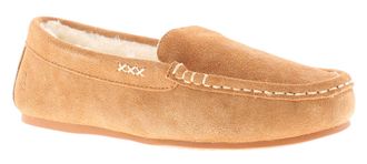 Hush Puppies Annie Mocassin Su&egrave;de Dames Pantoffels In Tan