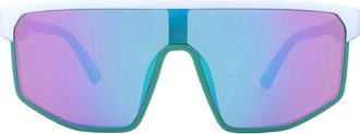 Body Glove BG 25 400 Green Mirror Shield Unisex Sunglasses 10269479.FMR GRNGRN