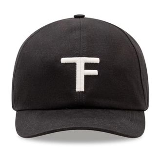 Tom Ford Canvas Cap - male - Tom Ford - Hats & Caps - Black - M - Accessories