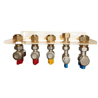OEM Regleta De Conexi&oacute;n Para Calderas Mixtas Onnline Y Ecocondens Gold Plus Con V&aacute;lvulas Angulares (filtros De Malla Colocados En El Retorno De Calefacci&oacute;