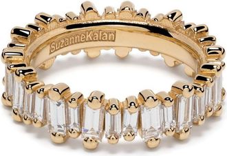 Suzanne Kalan 18kt yellow gold Bold diamond eternity ring - women - Diamond/18kt Yellow Gold - 6 1/2