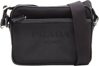 Prada Pre-owned Prada Saffiano Trimmed Tessuto Logo Camera Bag Unisex MW7M5UM295MGCXGM