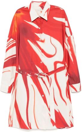 Dries Van Noten Dindi Belted Shirt Dress Clothing