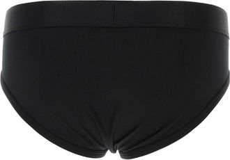 Emporio Armani Mens Stretch Cotton Brief Black Elastane T-shirts