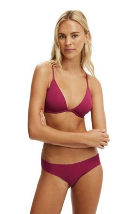 Cotton On Womens Body Bestee Plunge Bra in Crushed Berry at Nordstrom, Size 34B