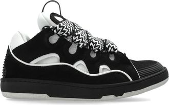 Lanvin Curb Sneakers - Dames - Sneakers - Zwart - 37 EU - Leer - Schoenen
