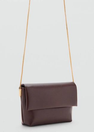 Mango Borsa a busta a tracolla cioccolato - Donna - Taglia unica - MANGO