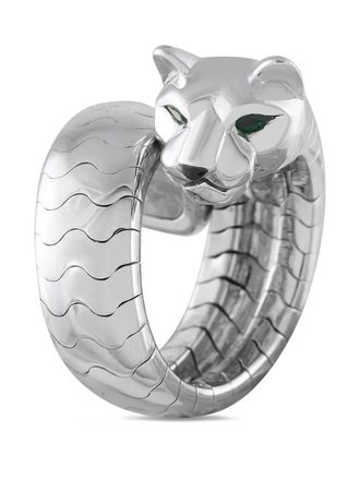 Cartier Panthere Lakarda tsavorite and onyx ring - Argento