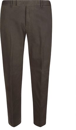 Pantaloni Torino Rebel Brown Tailored Straight-Leg Pants