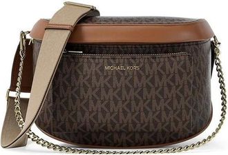Michael Kors Bolso bandolera mediano Slater con logo Signature - Bags - Mujer - Marr&oacute;n - ONE SIZE