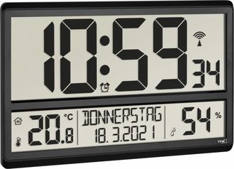 TFA Tfa Dostmann 60.4520.01 Reloj De Pared Digital Negro