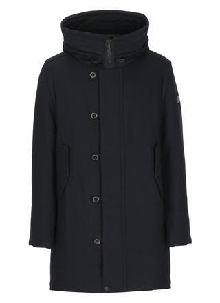 Peuterey Blue Kasa Hooded Long Down Jacket
