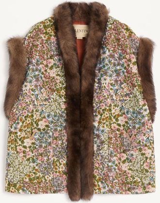 Valentino Gobelin Apres LHiver Fiorellini Waistcoat Wo