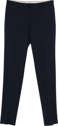 Incotex Tailored Fit Dress Pants - Heren - Slim Fit Broeken - Blauw - 2XL - Wol - Broeken
