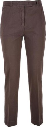 Slowear Slowear, Dames, Broeken, Bruin, Maat: XL Katoen