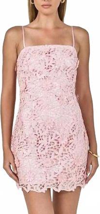 endless rose Sequin Lace Mini Dress In Pink
