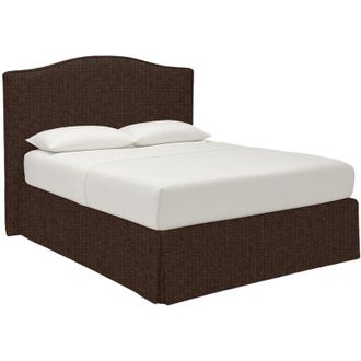 Dmora Letto Matrimoniale Morley, Sfoderabile, Contenitore Made in Italy, Marrone