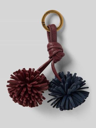 Liebeskind Schlüsselanhänger mit Knoten-Detail Modell Pom Pom in Bordeaux, Größe 1