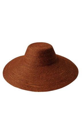 Brunna.Co The Riri Jute Handwoven Straw Hat in Burnt Sienna at Nordstrom, Size Medium
