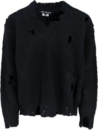 Junya Watanabe Maglione con scollo a V - Nero
