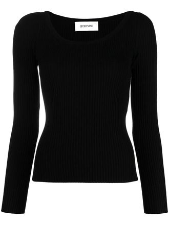 Sportmax ribbed knit jumper - Black