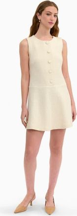 Rebecca Taylor Margot Tweed Dress in Cream at Nordstrom, Size 12