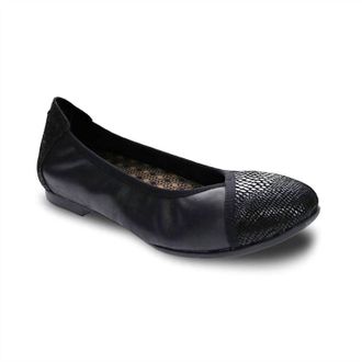 Revere Comfort Shoes Womens Nairobi Ballet Sandals In Black