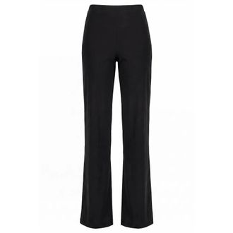 Maliparmi Straight Trousers, female, Black, Size: XS Pantalone Soft Jersey