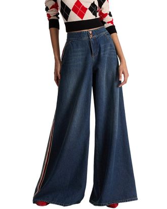 Alice & Olivia Alice + Olivia Nessi High-Rise Baggy Denim Pant