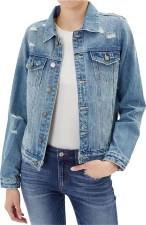 Kancan Everyday Denim Jacket In Blue
