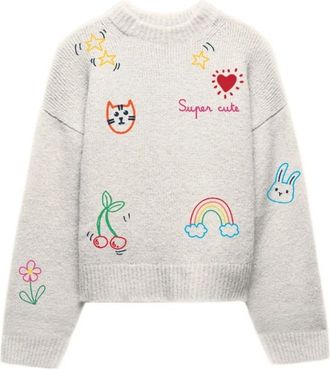 MC2 Saint Barth Sweater - Dames - Ronde hals truien - Grijs - S - Truien & Vesten