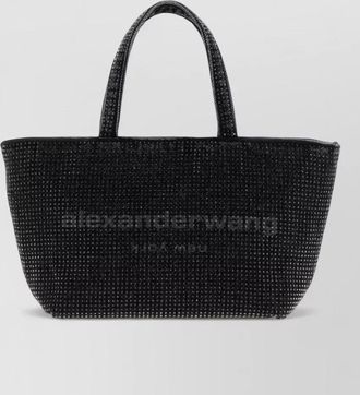 Alexander Wang small cotton crystal-embellished tote bag
