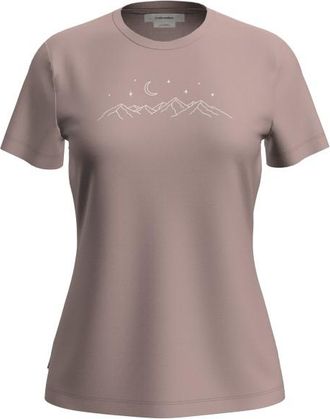 Icebreaker Merino 150 Tech Lite S/S Stars Merinoshirt f&uuml;r Damen | braun