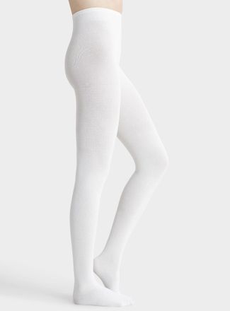 Simons Womens Organic cotton opaque tights Exclusive collection from Italy