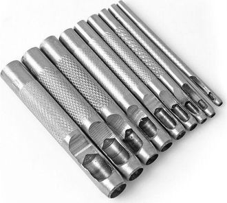 OEM Punz&oacute;n Hueco Redondo De Acero De 1 Mm A 10 Mm. Punz&oacute;n Hueco Para Cuero. Herramientas Para Perforar Agujeros