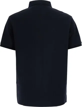 Emporio Armani Mens T-Shirt Jacquard Cotton Blue T-Shirts And Polos