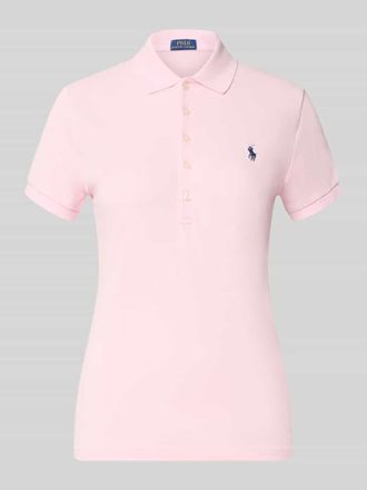 Polo Ralph Lauren Slim Fit Poloshirt aus Baumwoll-Mix in Hellrosa, Gr&ouml;&szlig;e XXL