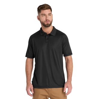 Timberland Mens Wicking Good Polo, Black, XL