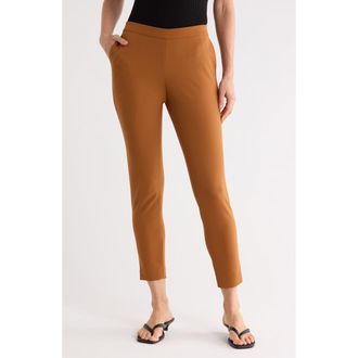 Lafayette 148 New York Murray Cotton Blend Crop Pants in Cappuccino at Nordstrom Rack, Size Xx-Large