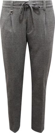 Paolo Pecora Brera Coulisse Chino Broek - Heren - Slim Fit Jeans - Grijs - XL - Jeans