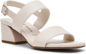 Anne Klein Macaron Block Heel Sandal in Bone at Nordstrom Rack, Size 7.5