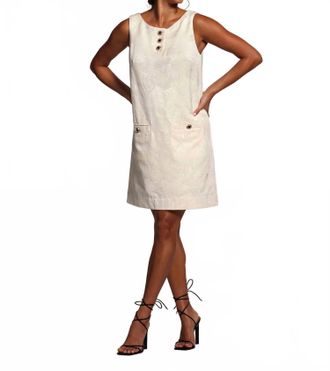 Tori Richard For Trees Jacquard Gigi Dress In Shell