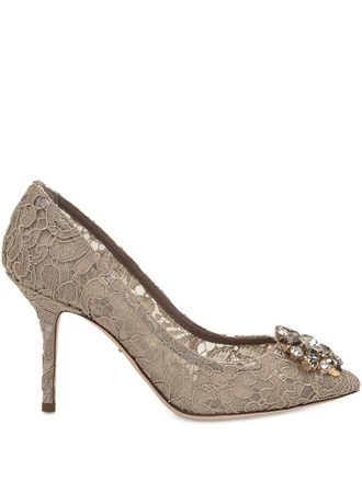 Dolce & Gabbana Womens Rainbow Lace D&eacute;collet&eacute; With Brooch