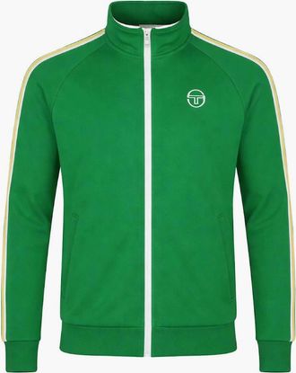 Sergio Tacchini Mens Sergio Tacchini Franco Track Top Jacket Fern Green/White - Size: 40/Regular