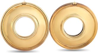 Tiffany & Co. Pre-Owned Tiffany Co. Paloma Picasso 18K Yellow Gold and Silver Reversible Earrings TI29 050526