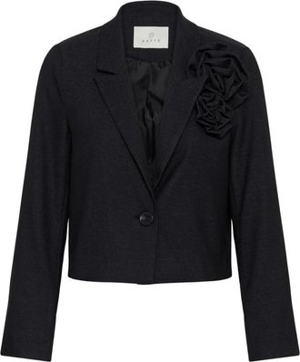 Kaffe Gabby Blazer - Dames - Jassen - Grijs - Maat: XS Leer